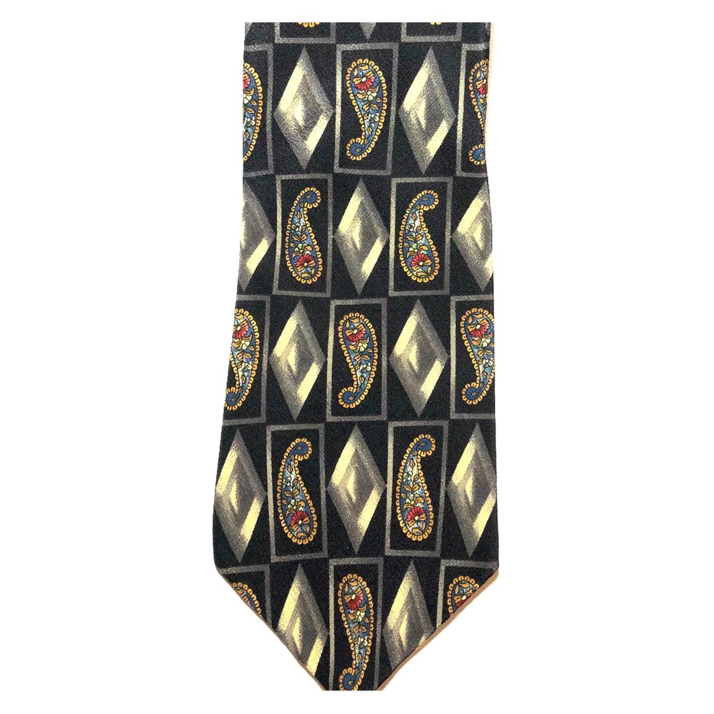 Bill Blass 100% Silk Tie 58” Long 3.75” Wide